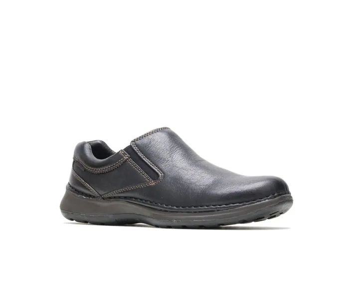 Hush Puppies SlipOns Lunar Ii Black Leather 8211 Men Hush Puppies SlipOns Lunar Ii Black Leather 8211 Men