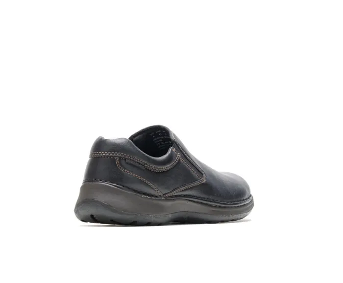 Hush Puppies SlipOns Lunar Ii Black Leather 8211 Men Hush Puppies SlipOns Lunar Ii Black Leather 8211 Men