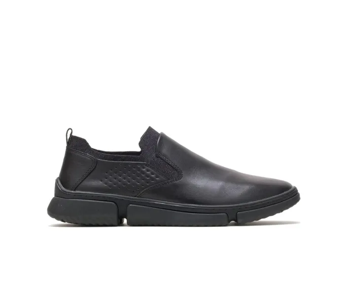 Hush Puppies Sneakers Bennet Plain Toe SlipOn Black Leather 8211 Men