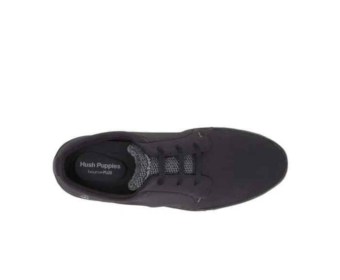 Hush Puppies Sneakers Briggs Plain Toe Oxford Black Textile 8211 Men