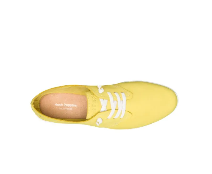 Hush Puppies Sneakers Everyday Lace Up Sun Yellow Nubuck 8211 Women