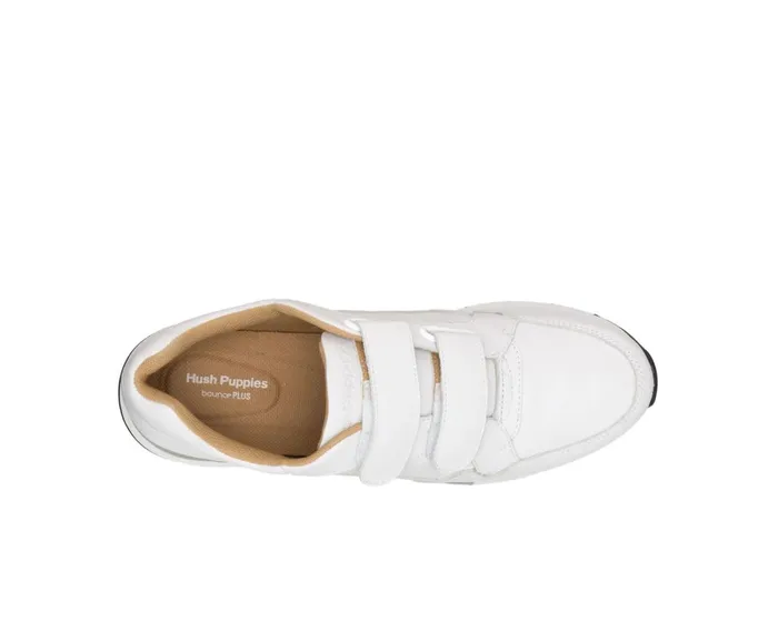 Hush Puppies Sneakers Jenna 2Strap Jogger White Leather 8211 Women