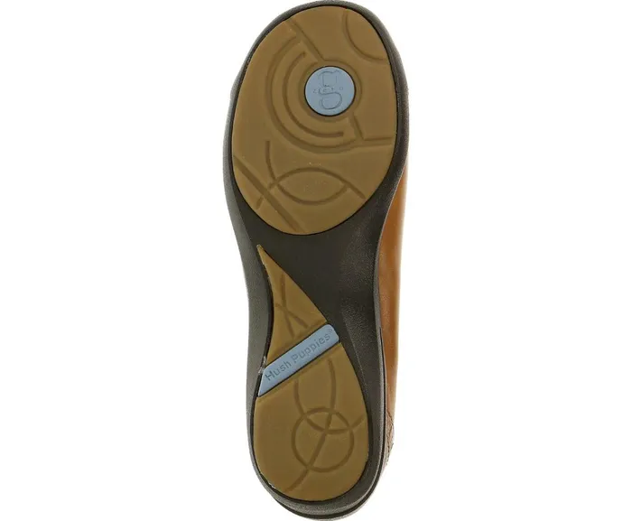 Hush Puppies Walking Shoes Burlesque Tan Leather 8211 Women