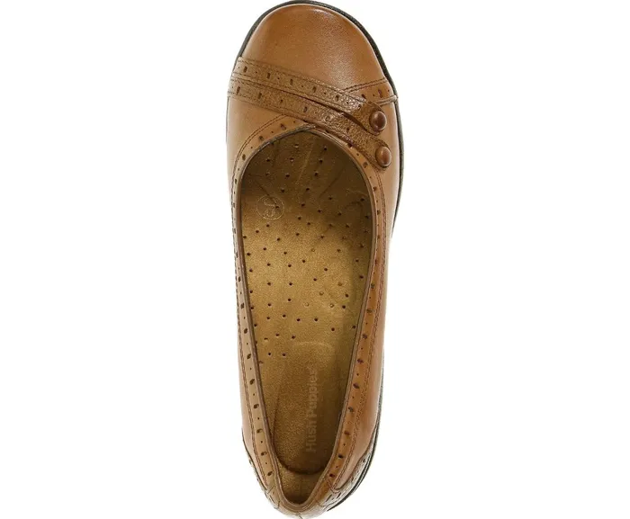 Hush Puppies Walking Shoes Burlesque Tan Leather 8211 Women