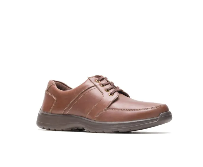 Hush Puppies Walking Shoes Leader Henson Light Brown Leather 8211 Men