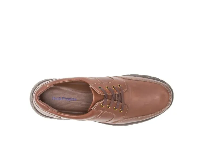 Hush Puppies Walking Shoes Leader Henson Light Brown Leather 8211 Men
