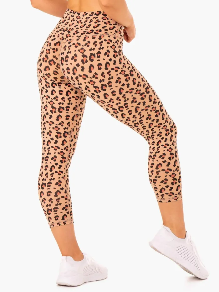 Hybrid 78 Leggings 8211 Tan Leopard Women Ryderwear Leggings