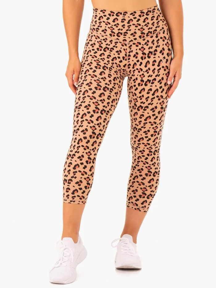 Hybrid 78 Leggings 8211 Tan Leopard Women Ryderwear Leggings