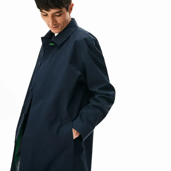 Jackets and Coats Lacoste Mens 3In1 Lightweight WaterResistant Parka Dark Grey Gift 4 You