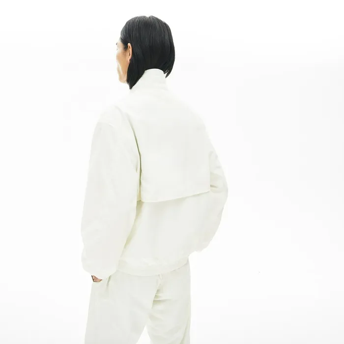 Jackets and Coats Lacoste Mens Print Band Zip Heritage Tracksuit Jacket White Gift 4 You