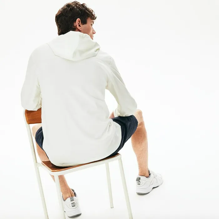 Jackets and Coats Lacoste Mens TwoTone ZipUp Jacket White Store