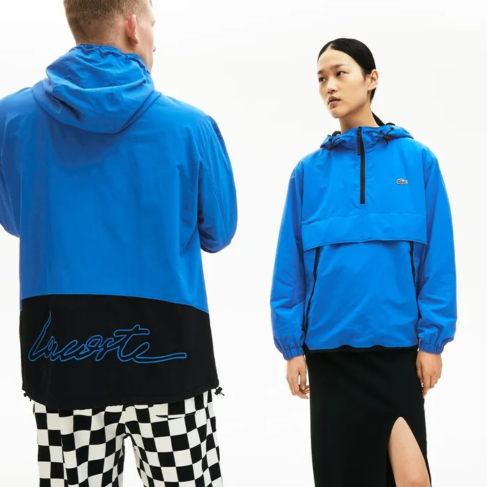 Jackets and Coats Lacoste Mens Unisex LIVE Water Resistant Pullover Windbreaker BlueBlack For Sale Jackets and Coats Lacoste Mens Unisex LIVE Water Resistant Pullover Windbreaker BlueBlack For Sale