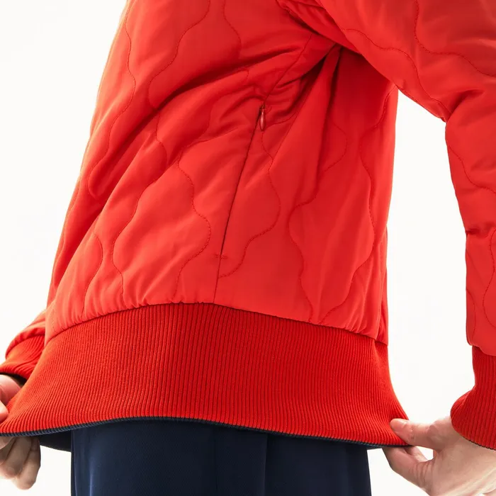 Jackets and Coats Lacoste Womens Reversible Bomber Jacket Navy BlueRed Shop