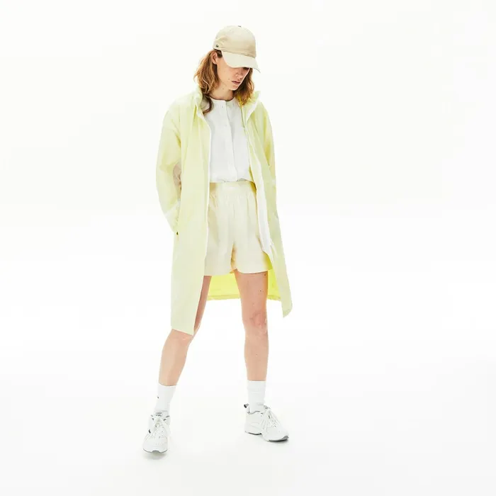 Jackets and Coats Lacoste Womens WaterResistant Long Nylon Parka WhiteFlashy Yellow Online Store Jackets and Coats Lacoste Womens WaterResistant Long Nylon Parka WhiteFlashy Yellow Online Store