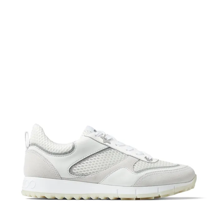JavaF White Leather Mix And Sport Mesh Low Top Trainers X Whitewhite Women JIMMY CHOO Sneakers JavaF White Leather Mix And Sport Mesh Low Top Trainers X Whitewhite Women JIMMY CHOO Sneakers