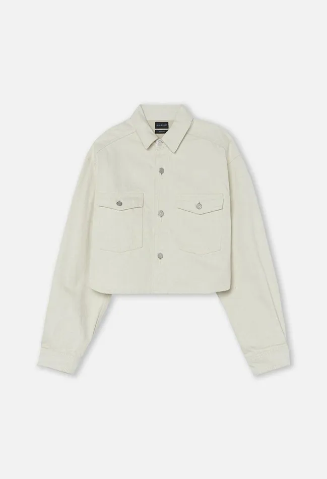 John Elliott Jackets Cropped Hudson Denim Jacket Organic Organic 8211 Women