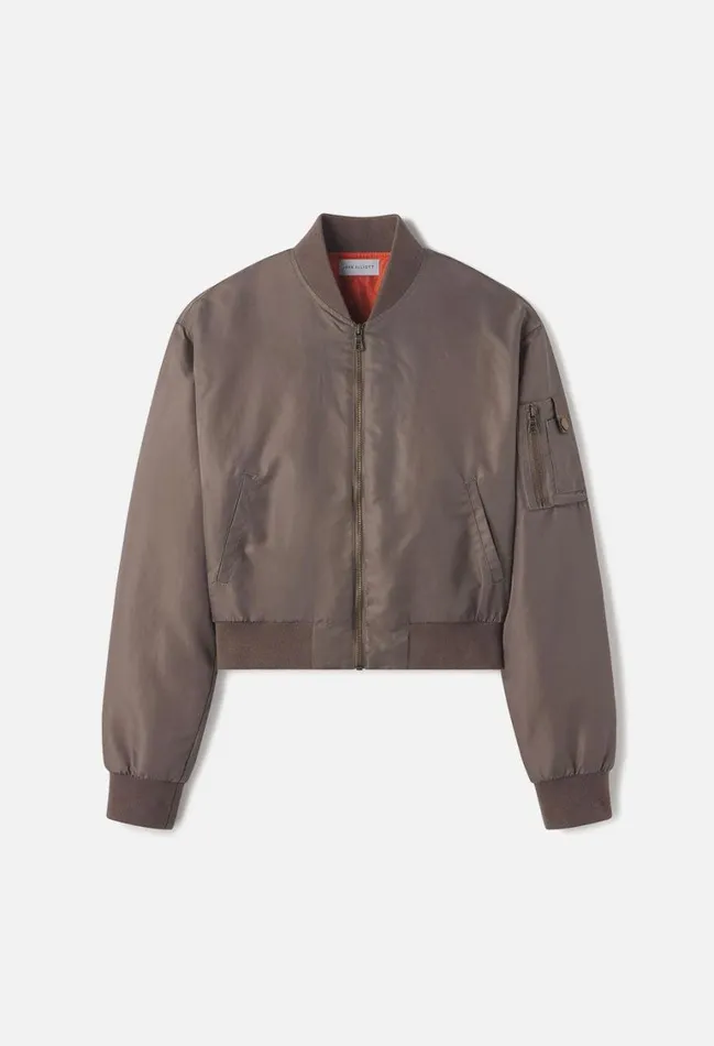 John Elliott Jackets Hunter Cropped Bomber Mocha 8211 Women John Elliott Jackets Hunter Cropped Bomber Mocha 8211 Women