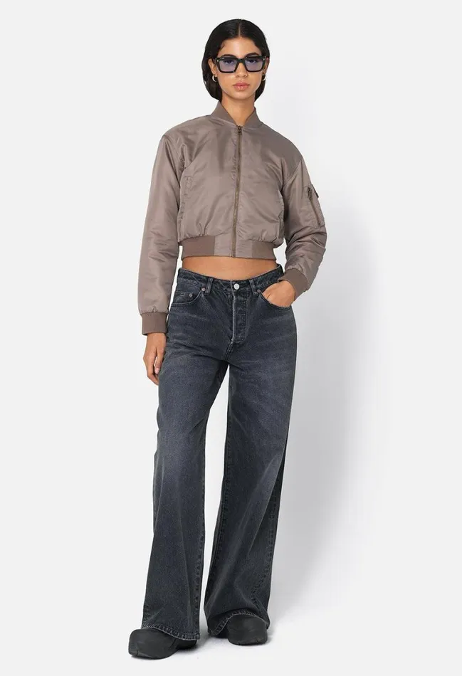 John Elliott Jackets Hunter Cropped Bomber Mocha 8211 Women John Elliott Jackets Hunter Cropped Bomber Mocha 8211 Women