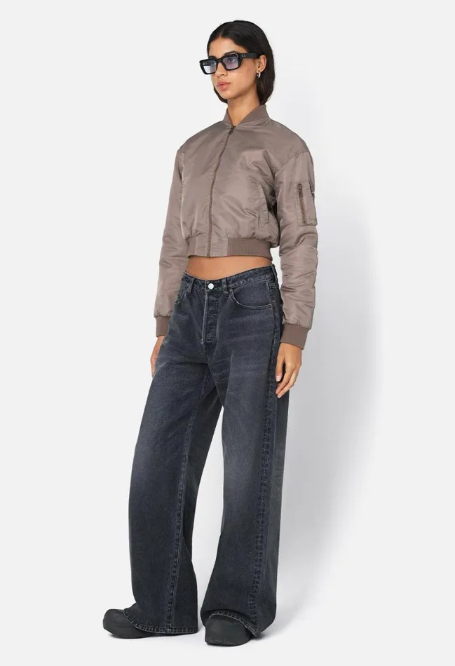 John Elliott Jackets Hunter Cropped Bomber Mocha 8211 Women John Elliott Jackets Hunter Cropped Bomber Mocha 8211 Women