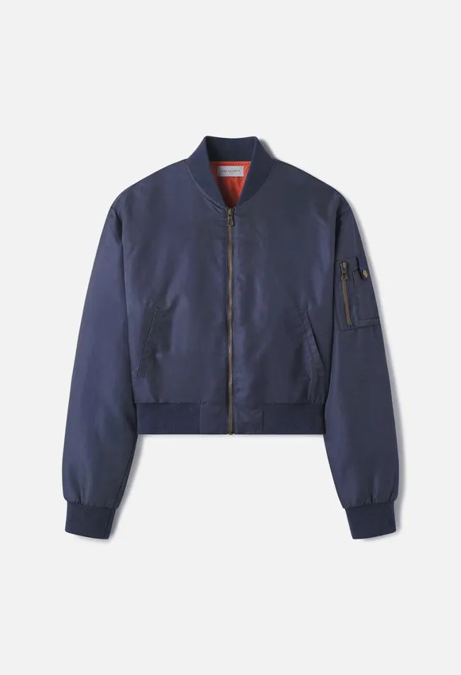 John Elliott Jackets Hunter Cropped Bomber Navy 8211 Women John Elliott Jackets Hunter Cropped Bomber Navy 8211 Women