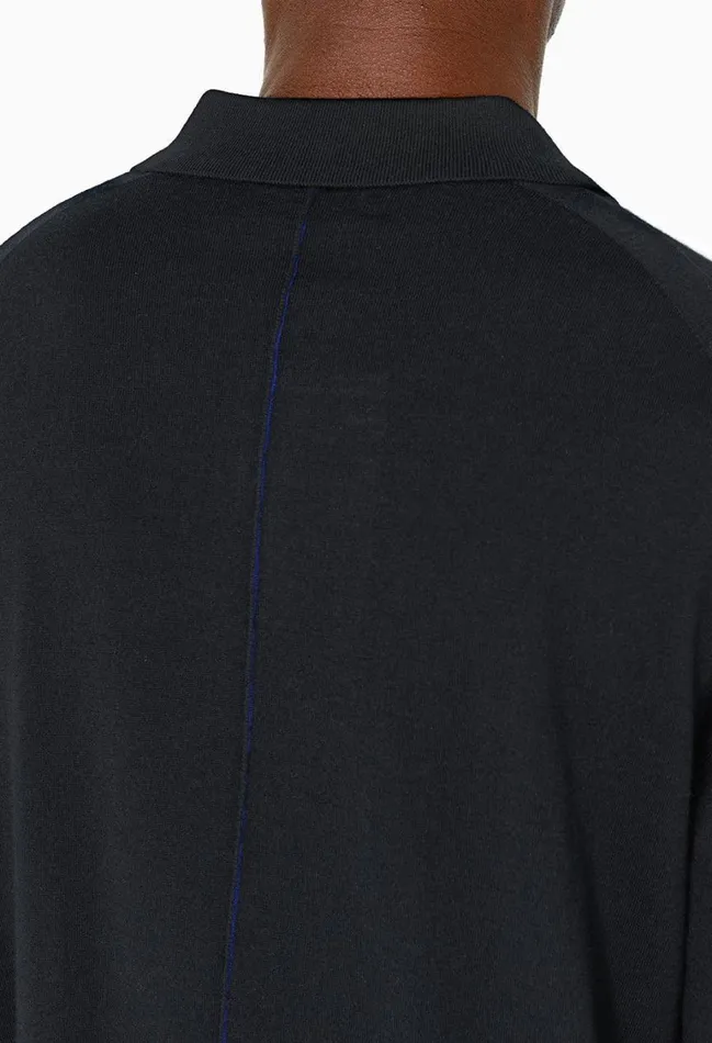 John Elliott Knitwear Cashmere Wool Blend Polo Black 8211 Men John Elliott Knitwear Cashmere Wool Blend Polo Black 8211 Men