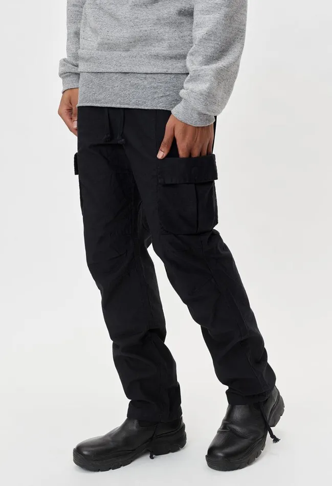 John Elliott Pants Back Sateen Cargo Pants Black 8211 Men