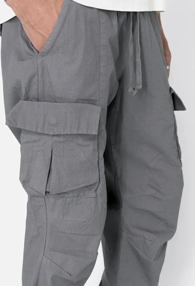 John Elliott Pants Back Sateen Cargo Pants Charcoal 8211 Men