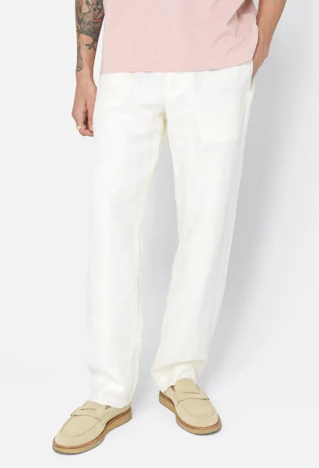 John Elliott Pants Linen Easy Trouser Ivory 8211 Men