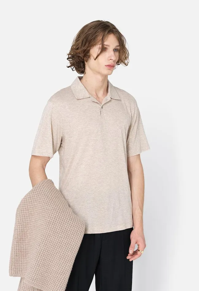 John Elliott Shirts Cotton Cashmere Polo Tan 8211 Men