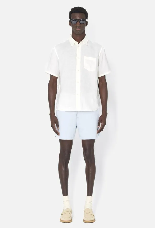 John Elliott Shirts Linen Ss Cloak Button Up Ivory 8211 Men John Elliott Shirts Linen Ss Cloak Button Up Ivory 8211 Men