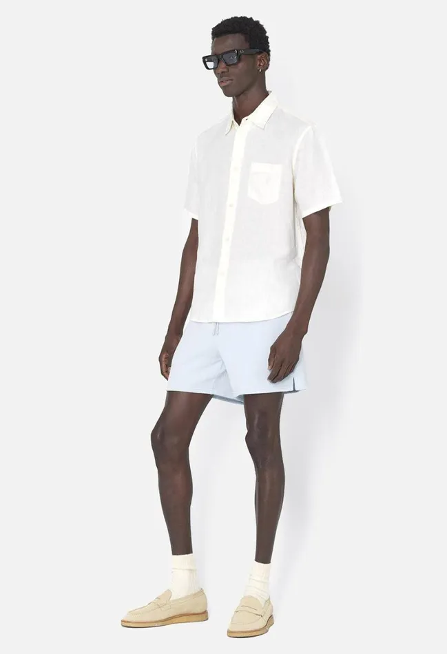 John Elliott Shirts Linen Ss Cloak Button Up Ivory 8211 Men John Elliott Shirts Linen Ss Cloak Button Up Ivory 8211 Men