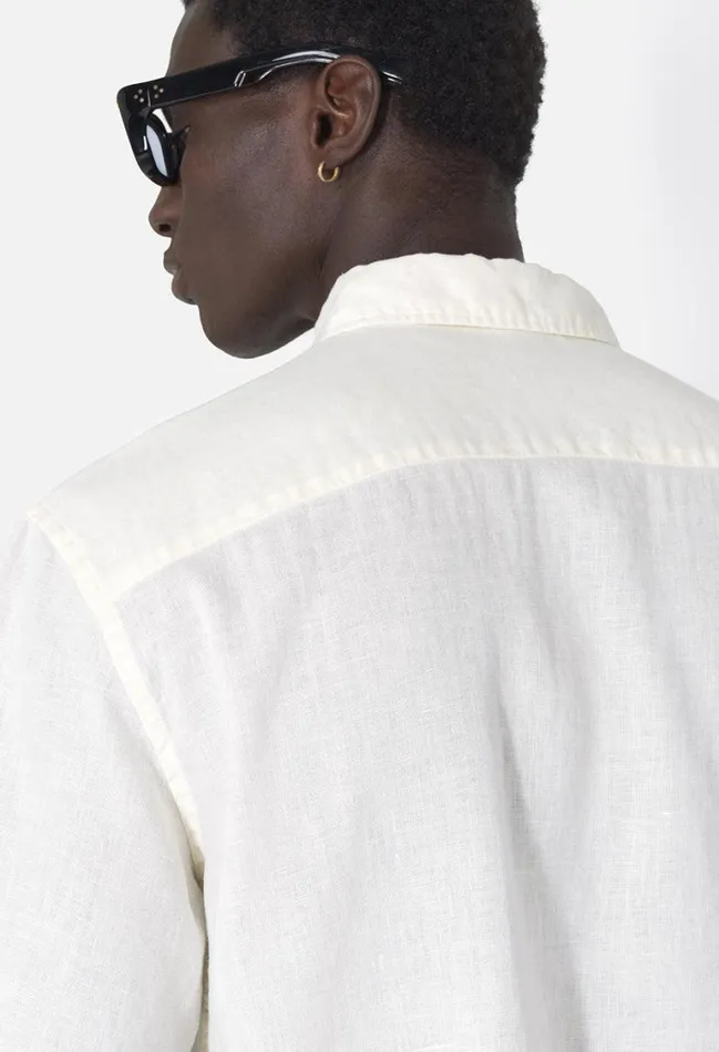 John Elliott Shirts Linen Ss Cloak Button Up Ivory 8211 Men John Elliott Shirts Linen Ss Cloak Button Up Ivory 8211 Men