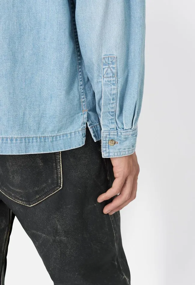 John Elliott Shirts Princeton Work Shirt Washed Indigo 8211 Men John Elliott Shirts Princeton Work Shirt Washed Indigo 8211 Men