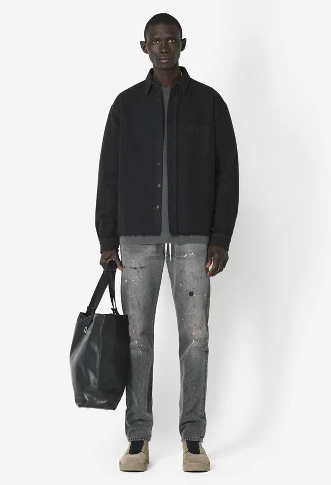 John Elliott Shirts Solid Hemi Oversized Shirt Black 8211 Men John Elliott Shirts Solid Hemi Oversized Shirt Black 8211 Men