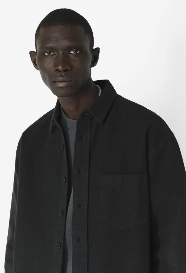 John Elliott Shirts Solid Hemi Oversized Shirt Black 8211 Men John Elliott Shirts Solid Hemi Oversized Shirt Black 8211 Men