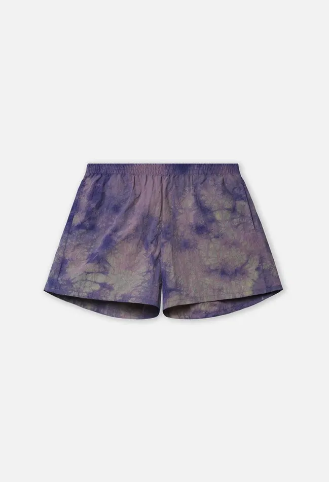 John Elliott Shorts Crystal Dye Himalayan Shorts Purple 8211 Men