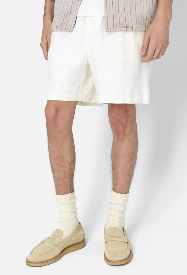 John Elliott Shorts Linen Easy Short Ivory 8211 Men