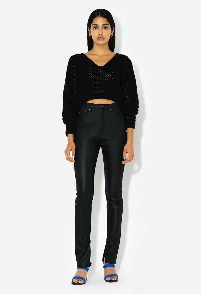 John Elliott Sweaters Foam Boucle Knit Crop Top Black 8211 Women John Elliott Sweaters Foam Boucle Knit Crop Top Black 8211 Women