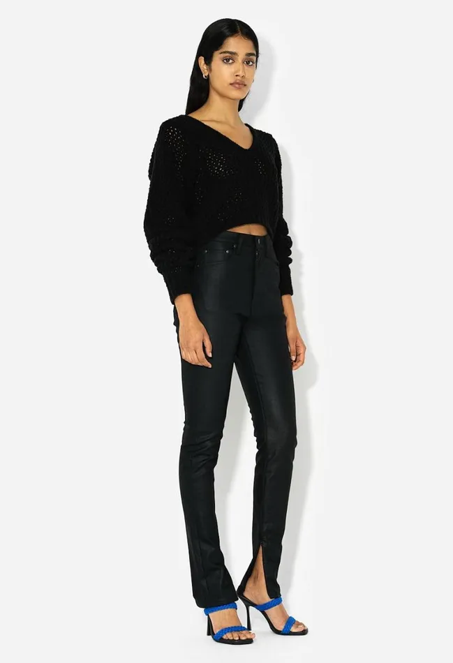 John Elliott Sweaters Foam Boucle Knit Crop Top Black 8211 Women John Elliott Sweaters Foam Boucle Knit Crop Top Black 8211 Women