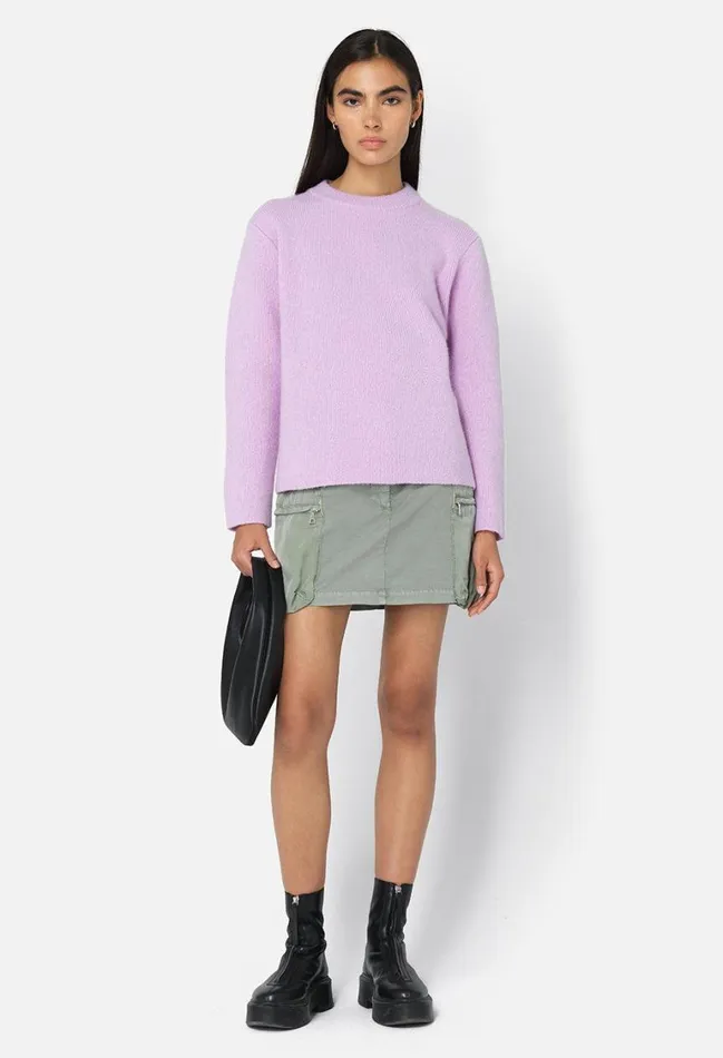 John Elliott Sweaters Foggy Wool Crew Sweater Blush 8211 Women John Elliott Sweaters Foggy Wool Crew Sweater Blush 8211 Women