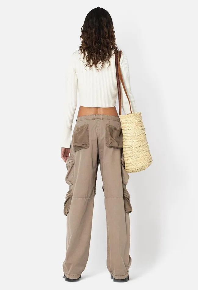 John Elliott Sweaters Piper Silk Rib Cropped Cardigan Ivory 8211 Women John Elliott Sweaters Piper Silk Rib Cropped Cardigan Ivory 8211 Women