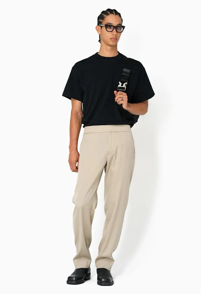 John Elliott Tees Boucle University Tee Black 8211 Men John Elliott Tees Boucle University Tee Black 8211 Men