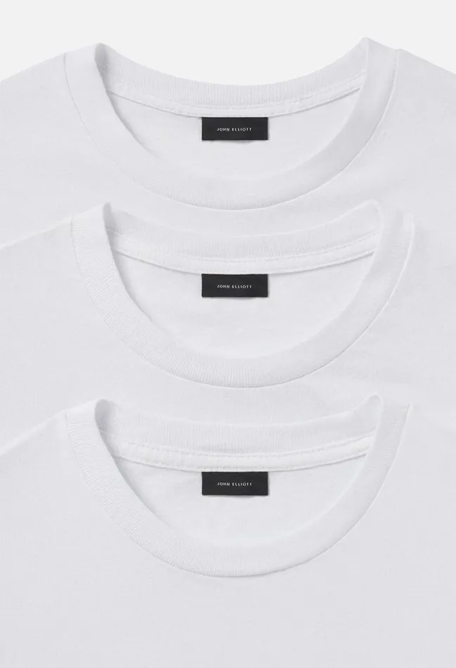 John Elliott Tees Foundation 3 Pack Tees White 8211 Men