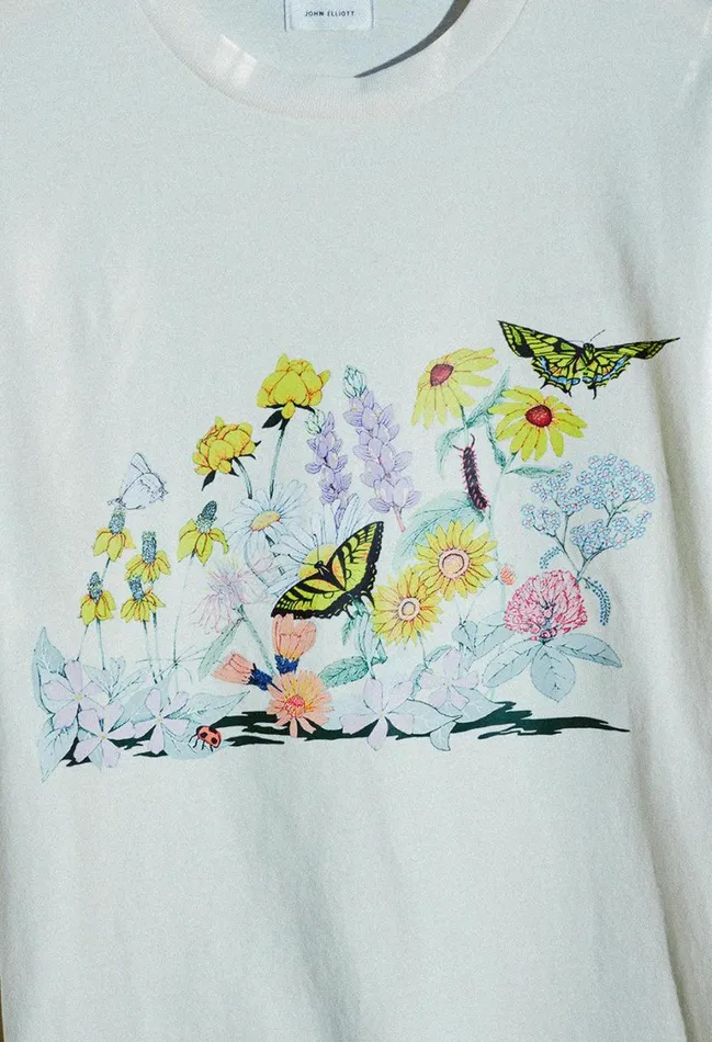 John Elliott Tees Garden Ls University Tee Salt 8211 Men John Elliott Tees Garden Ls University Tee Salt 8211 Men
