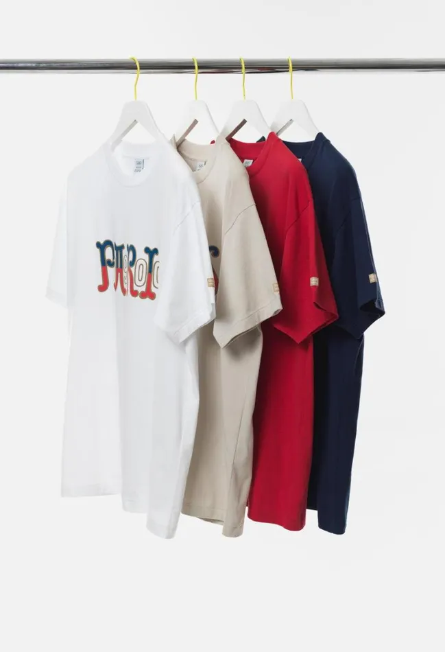 John Elliott Tees John Elliott X Olympic Heritage Paris University Tee Navy 8211 Men John Elliott Tees John Elliott X Olympic Heritage Paris University Tee Navy 8211 Men