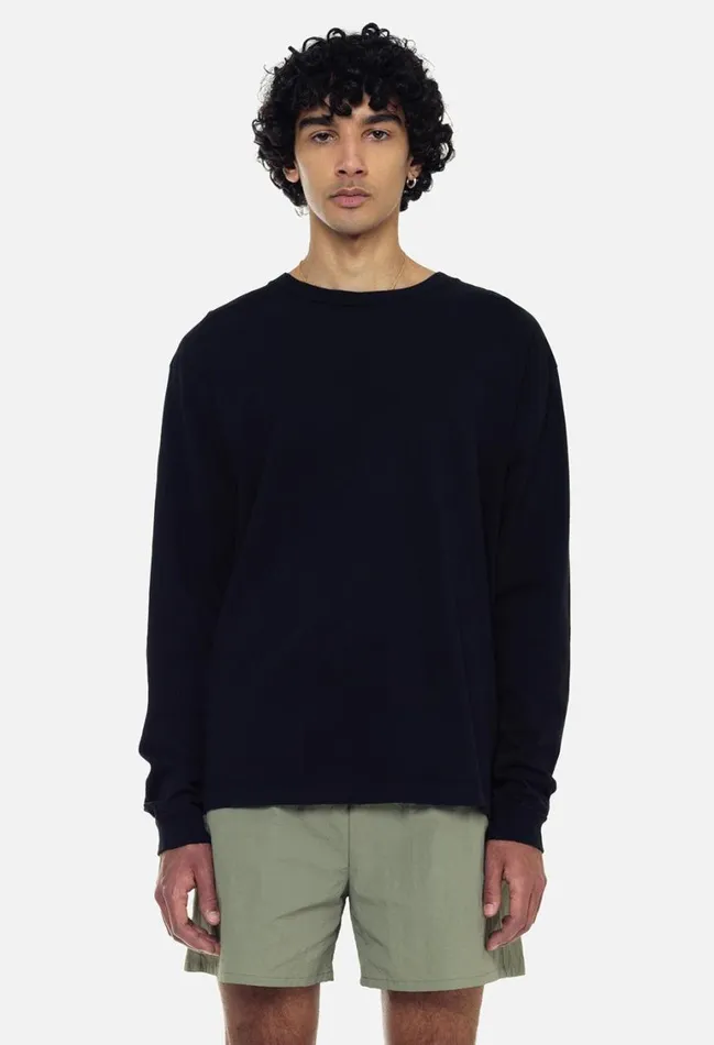 John Elliott Tees Ls University Tee Black 8211 Men John Elliott Tees Ls University Tee Black 8211 Men