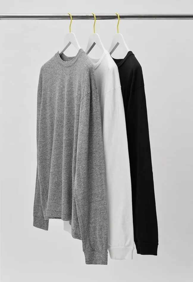 John Elliott Tees Ls University Tee Black 8211 Men John Elliott Tees Ls University Tee Black 8211 Men