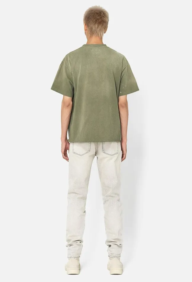 John Elliott Tees Odeon Tee Vintage Olive 8211 Men John Elliott Tees Odeon Tee Vintage Olive 8211 Men