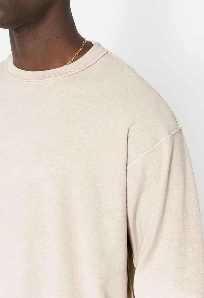 John Elliott Tees Reversed Cropped Ls Tee Washed Dust 8211 Men John Elliott Tees Reversed Cropped Ls Tee Washed Dust 8211 Men