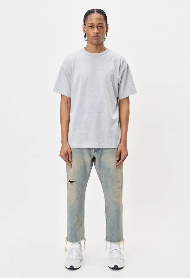 John Elliott Tees University Tee Organic Grey 8211 Men